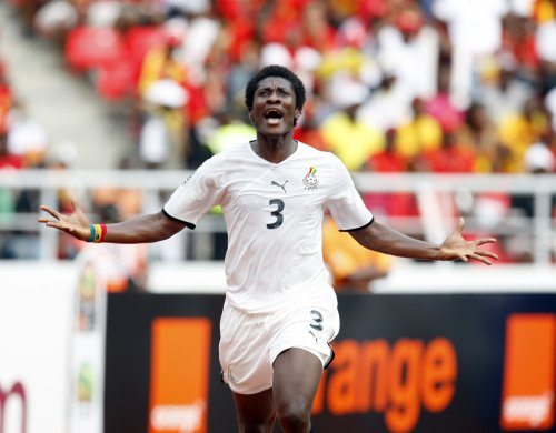Gyan assome l'Angola Gyan