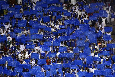 Les fans d'Al-Hilal célèbrent le 12e titre du club Al-Hilal